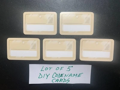 CODENAMES DEEP UNDERCOVER   DIY Codename Cards Blank  Lot of  5 Czech Games 2016 - Image 1 of 2