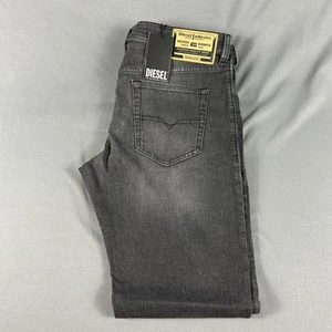 Diesel Jeans Buster Slim Tapered 34 x 32 Black Cotton Spandex NWT MSRP $225 - Picture 1 of 14