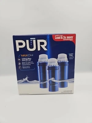 PUR Max Ion PPF951K Lead Reduction Water Pitcher Replacement Filter 3 Pack  New - Image 1 of 4