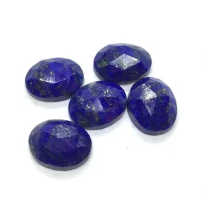 AAA Natural Lapis Lazuli Oval Rose Cut Loose Gemstone For Making All jewelry - Picture 1 of 15