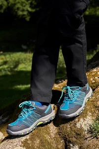 Mountain Warehouse Kids Waterproof Walking Hiking Trainers Shoes Boys Girls - Picture 1 of 47