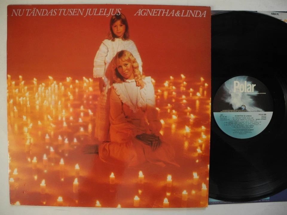 AGNETHA FÄLTSKOG & LINDA Nu tändas tusen juleljus LP Sweden 1980 EX - Image 1 of 2