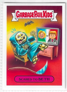 2017 Topps Garbage Pail Kids Adam-Geddon Scared to Beth #1b - Picture 1 of 2
