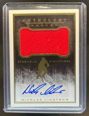 2015-16 Panini Anthology Nicklas Lidstrom Sizeable Signatures Jersey Auto #/299 - Image 1 of 2