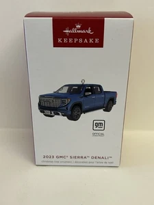 New Hallmark 2023 GMC SIERRA DENALI 2024 Metal Keepsake Ornament NIB - Bild 1 von 4