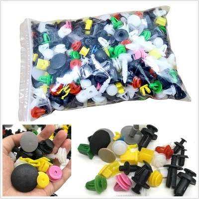 500 piezas clips de sujeción remache empuje puerta parachoques guardabarros coche SUV color mezclado Foto 1 de 4