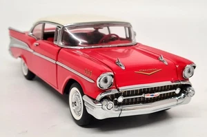 Franklin 1/24 - Chevrolet Bel Air 1957 Red Diecast Scale Model Car - Picture 1 of 10