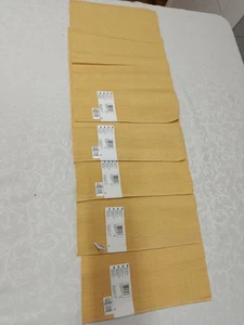 6 x Ribbed Textured Marks & Spencer Placemats 100% Cotton - Picture 1 of 9
