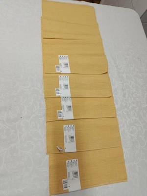 6 x Ribbed Textured Marks & Spencer Placemats  100% Cotton  - Image 1 of 4