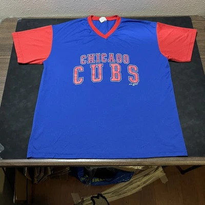 Camiseta deportiva vintage de los Chicago Cubs para hombre 2XL MLB béisbol Hank Aaron años 2000 Y2k Foto 1 de 4
