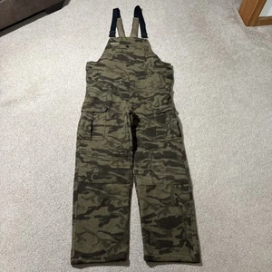 Columbia Gallatin Range Monarch Pass Wool Blend Outfitter Camo Bibs Medium - Picture 1 of 6