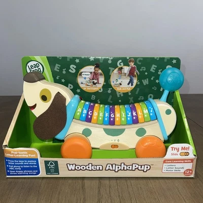 VTech LeapFrog Wooden AlphaPup- 全新!! 很棒的学习礼物 — 第 1/4 张图片