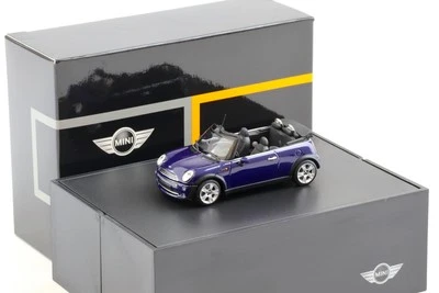 1:43 Minichamps Mini Cooper R52 Convertible black-eye-purple-met. DEALER VERSION - Bild 1 von 4
