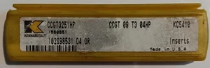 KENNAMETAL Inserts 5-pack - KC5410 - CCGT3251HP - CCGT 09 T3 04HP - USA  (A9) - Picture 1 of 4