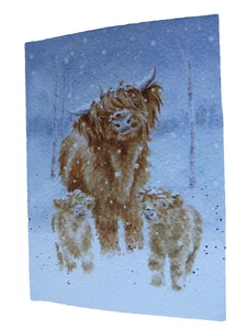 Beautiful WRENDALE A6 notebook” A Highland Christmas" - Picture 1 of 1