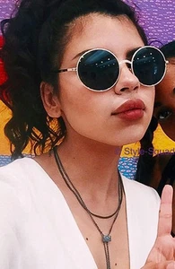 Gafas de sol pequeñas redondas BOHO con marco de metal circular Lennon Coachella Hippie CALIENTES 063 S - Imagen 1 de 6