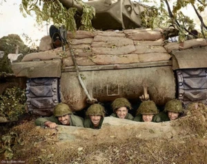 Old Photo Of W W 2 Reproduction 8.5 X 11 Color - Picture 1 of 1