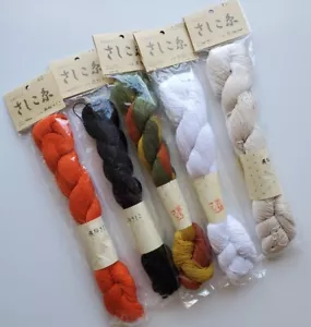 Cotton Embroidery Needlepoint Crewel Thread Lot Of 5 Hanks - Picture 1 of 4