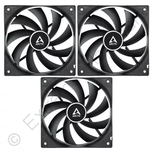 3 x Pack Arctic F12 PWM PST 120mm PC Case Fans Rev.4 1350 RPM 53 CFM 12V 4-Pin - Picture 1 of 6