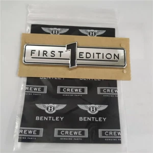 1X Bentley Flying Spur W12 First 1 Edition Fender badge Emblem Brand New - Picture 1 of 9