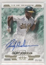 2016 Topps Tier One Auto /50 Rickey Henderson #T1A-RH Auto HOF