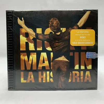 Ricky Martin CD La Historia w/Hype Sticker Maria Vuelve She Bangs Livin Vida New - Image 1 of 2