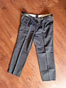 Vintage DAKS Trousers Dark Grey Made in Great Britain for Simpson Piccadilly - Picture 1 of 16