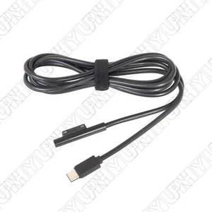 1 x câble de charge USB Type-C 1,5M 12V pour Surface Pro 3/4/5/6 / ordinateur portable / livre - Photo 1/8