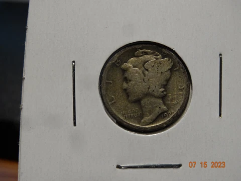1020D G/AG+ Silver Mercury Dime Cover