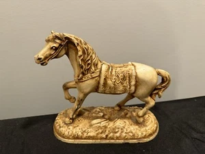 Antique Spelter Horse Statue "Bonner" Clock/Mantle Topper - Picture 1 of 5