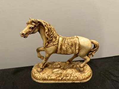 Antique Spelter Horse Statue "Bonner" Clock/Mantle Topper - Image 1 of 4