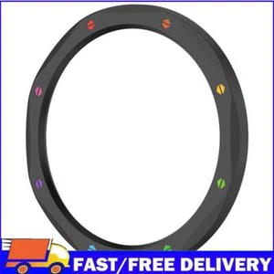 Metal Bezel Ring Tempered Glass Film for Xiaomi Watch S4/S3 (Black Rainbow) - Zdjęcie 1 z 11