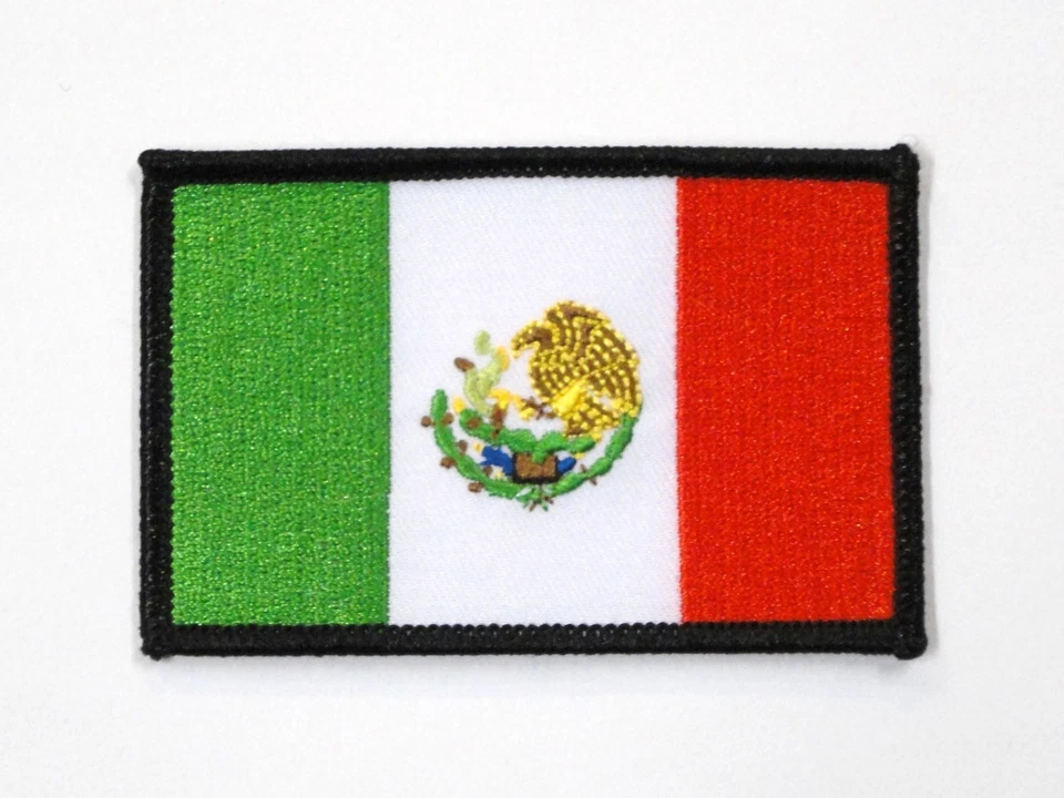 Mexico Mexican Flag Iron On Patch 3.5" x 2.25" New - Image 1 of 1