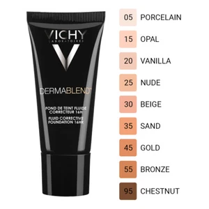 Vichy Dermablend Fluid Corrective Foundation 16h Opal/Nude/Beige/Sand/Gold 30ml - Picture 1 of 10