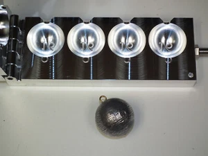 Saltwater Cannonball Sinker mold 16oz Production CNC Aluminum Fishing USA 3RD - Picture 1 of 4