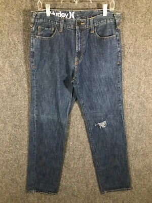 Hurley Jeans Men's 32x32 Blue Denim Straight Leg Mid Rise - Image 1 of 4
