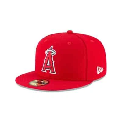 Authentic MLB Los Angeles Angels 9FIFTY Snap-Back New Era Cap -Red/White OEM - Image 1 of 4