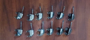 12x Rack Tom Lugs und Spanner, chrom, aus CB SP Drums gebraucht versandkostenfrei - Bild 1 von 1