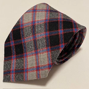 Macpherson Tie Tartan Multicolor Plaid Preppy Dapper 100% Wool Made in Scotland - Picture 1 of 18