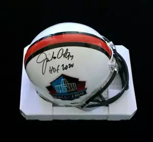 Jim Covert Chicago Bears signed Autogramm Hall of Fame Mini Helm HOF 2020 JSA - Bild 1 von 1