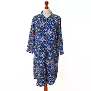 Damen Antica Sartoria by Giacomo Cinque Shirtkleid Blau Größe M 4822 - Bild 1 von 6