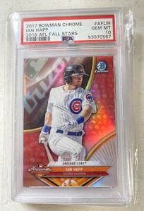 IAN HAPP 2017 Bowman Chrome AFL Fall Stars #AFLIH PSA GEM MINT 10 Cubs