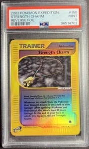 2002 Pokémon Expedition 150 Strength Charm Reverse PSA 9 - Picture 1 of 2