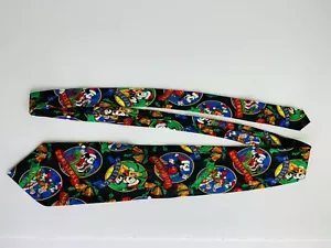 The Disney Store, The Walt Disney Co. Christmas Mickey Mouse/Pluto Silk Tie - Picture 1 of 5