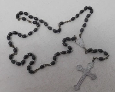 Superbe chapelet ancien en bois - 43 ctms - Photo 1/3