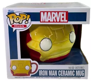Funko Marvel Iron Man POP! 16 oz. Tazza in ceramica - design iconico elmetto! 🔥 - Foto 1 di 7