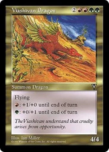 MTG - VIASHIVAN DRAGON - Visions (R) - Image 1 of 1