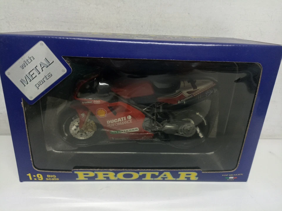 Protar Ducati 996 Fogarty Carl 1999 White Metal Part Scala 1/9-Y1-I10 - Immagine 1 di 4