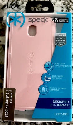 Speck  Samsung Galaxy J7 Case (2018) Gemshell Quartz Pink/Charcoal Grey NEW - Image 1 of 4