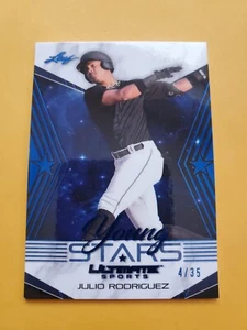 2021 Leaf 4/35 Julio Rodriguez #YS-07 Holo Foil, - Bild 1 von 2